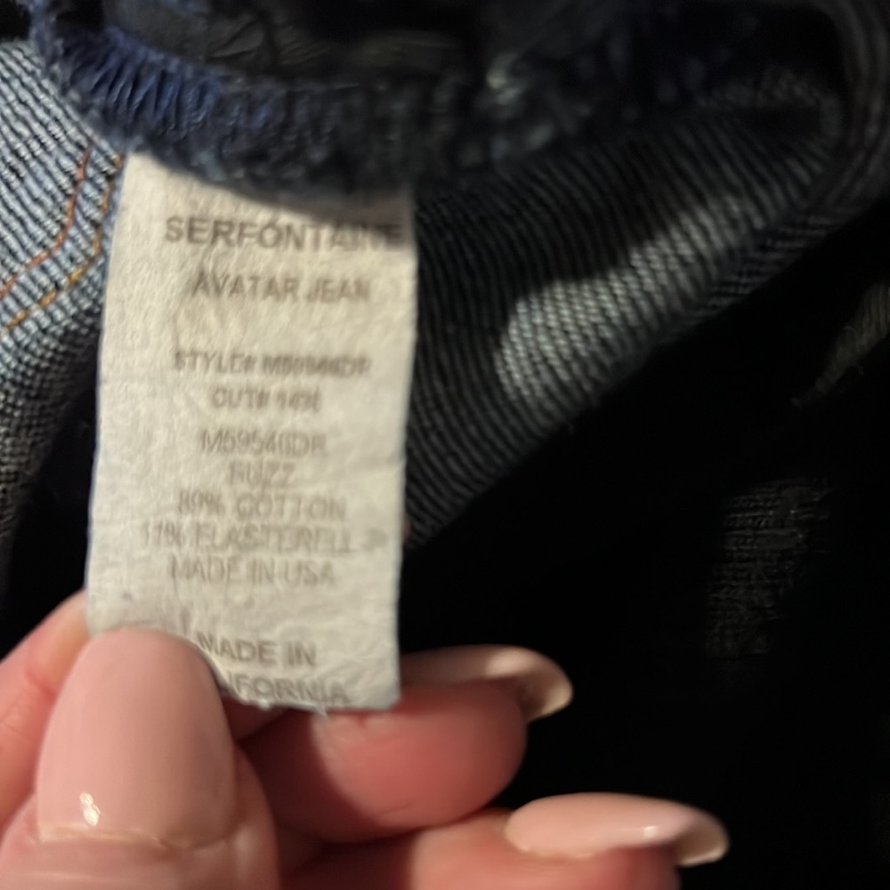 Serfontaine Womens Sz 30 Dark Blue Avatar Boot Cut Jeans. - Picture 5 of 5
